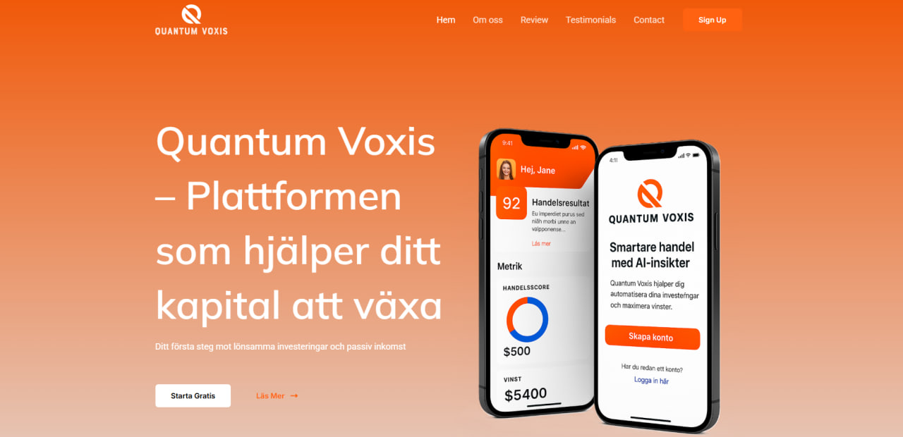 Quantum Voxis demo site Quantum Voxis demo site